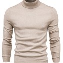 All Match Best Sellers Autumn Winter Pullover Men Solid Turtleneck Sweaters