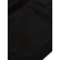 Slim Fit Cotton Jeans, Men's Casual Solid Color Mid Stretch Denim Pants For Spring Summer