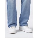 Men's Classic Design Loose Fit Distressed Jeans, Casual Street Style Denim Pants For The Four Seasons