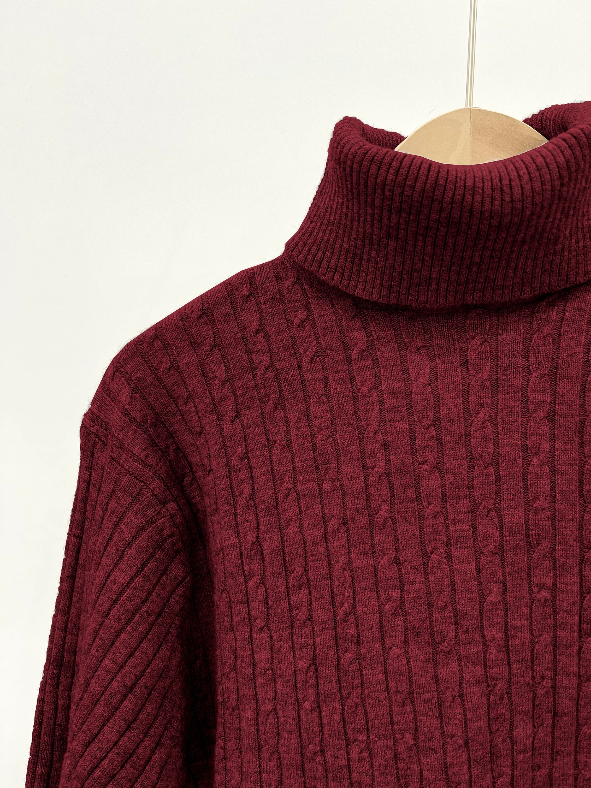 all match knitted solid sweater mens casual warm high stretch turtleneck pullover sweater for men fall winter details 28