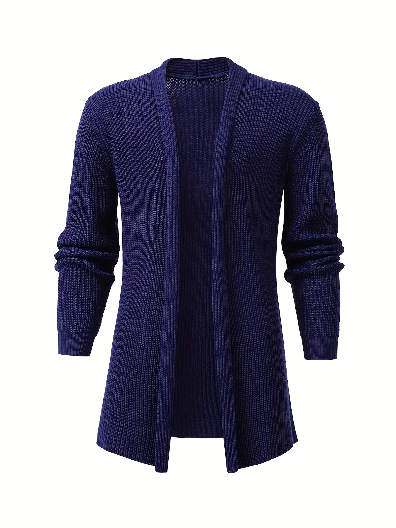 elegant slightly stretch knit cardigan coat mens casual vintage style v neck sweater cardigan for fall winter details 0