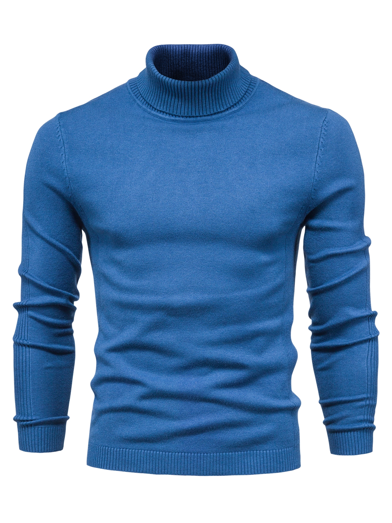 all match best sellers autumn winter pullover men solid turtleneck sweaters details 15