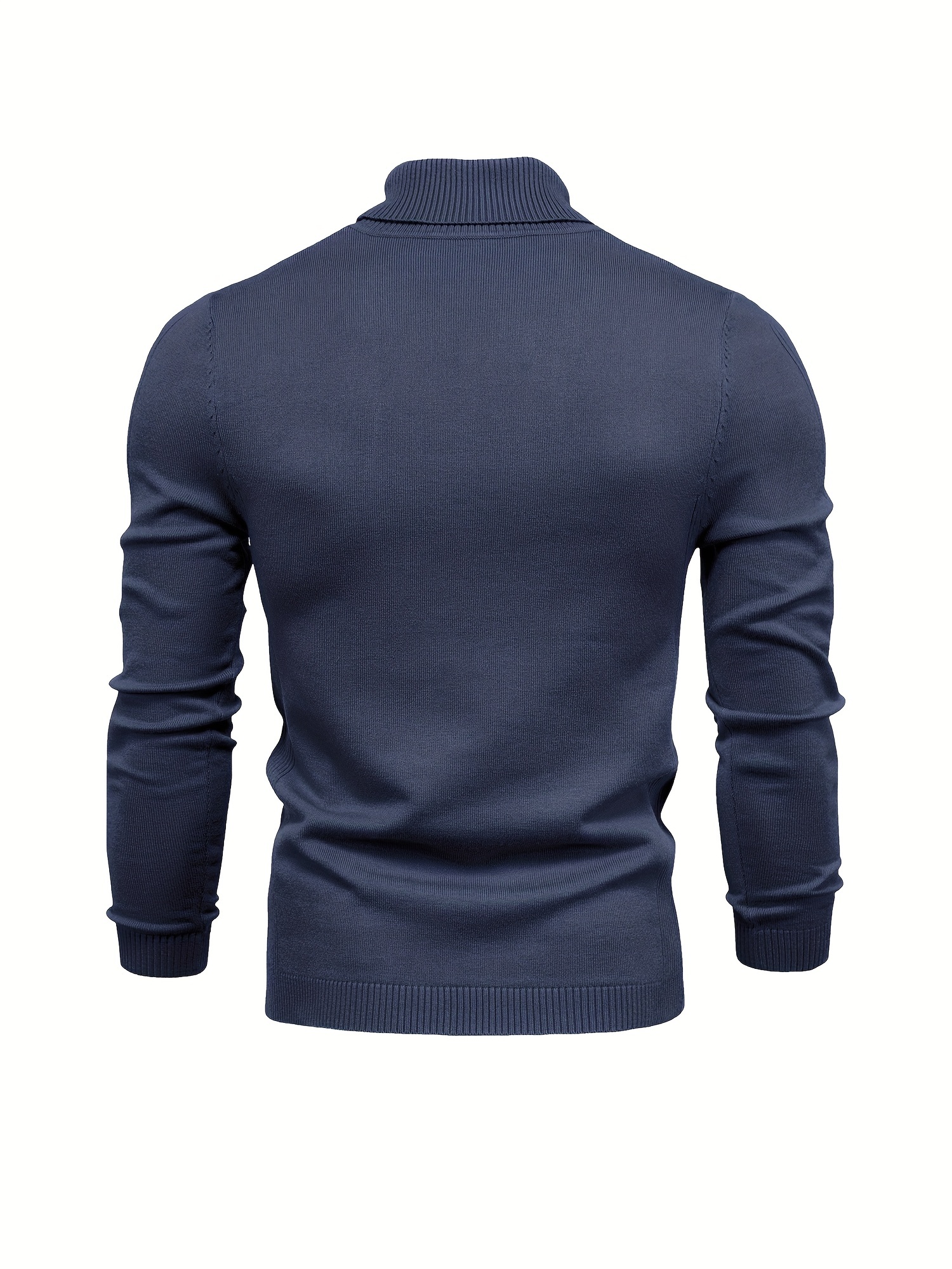 all match best sellers autumn winter pullover men solid turtleneck sweaters details 18