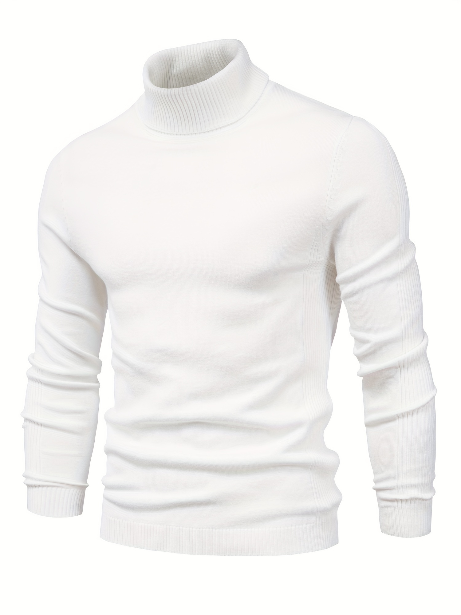 all match best sellers autumn winter pullover men solid turtleneck sweaters details 27