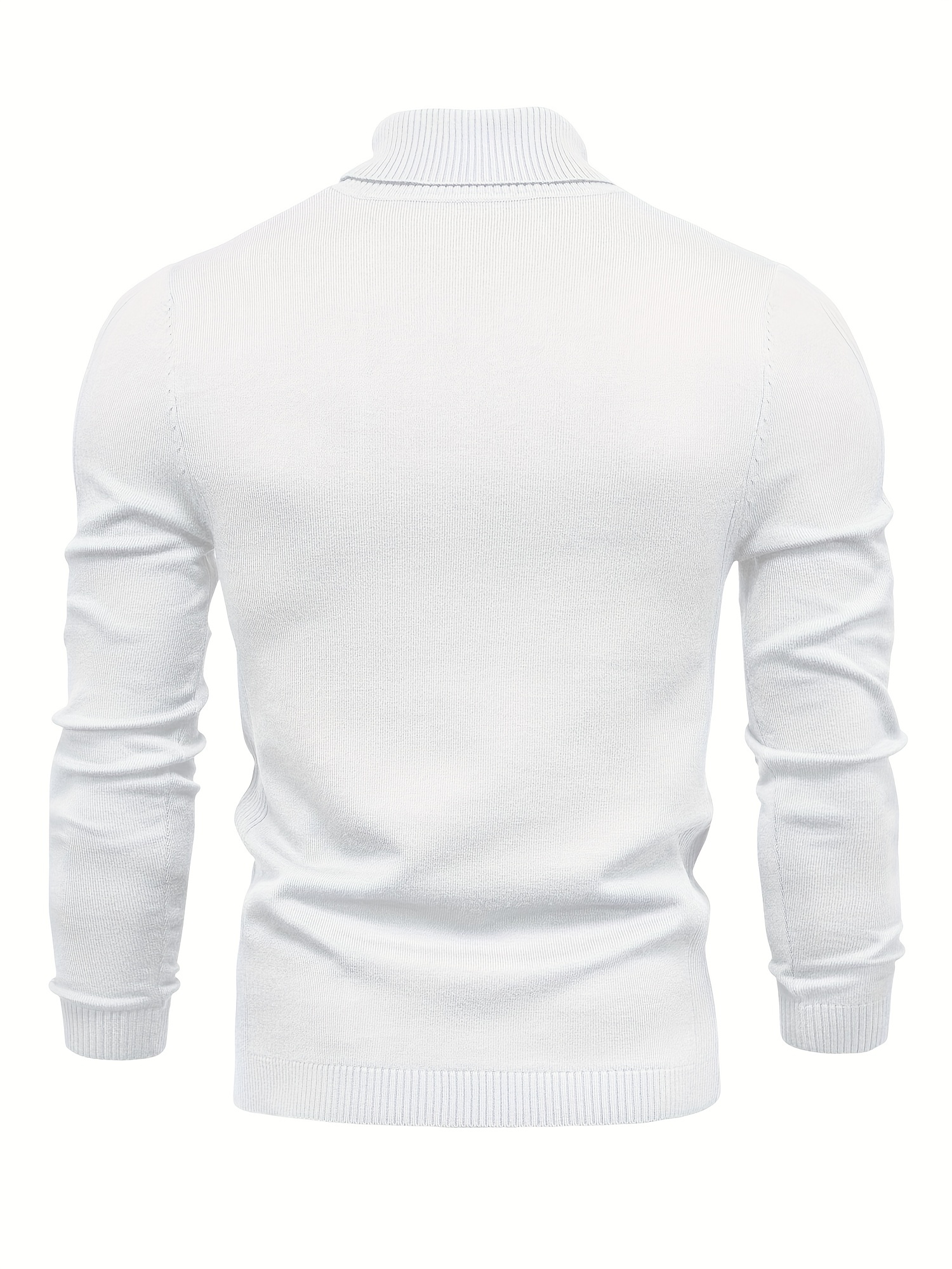 all match best sellers autumn winter pullover men solid turtleneck sweaters details 30