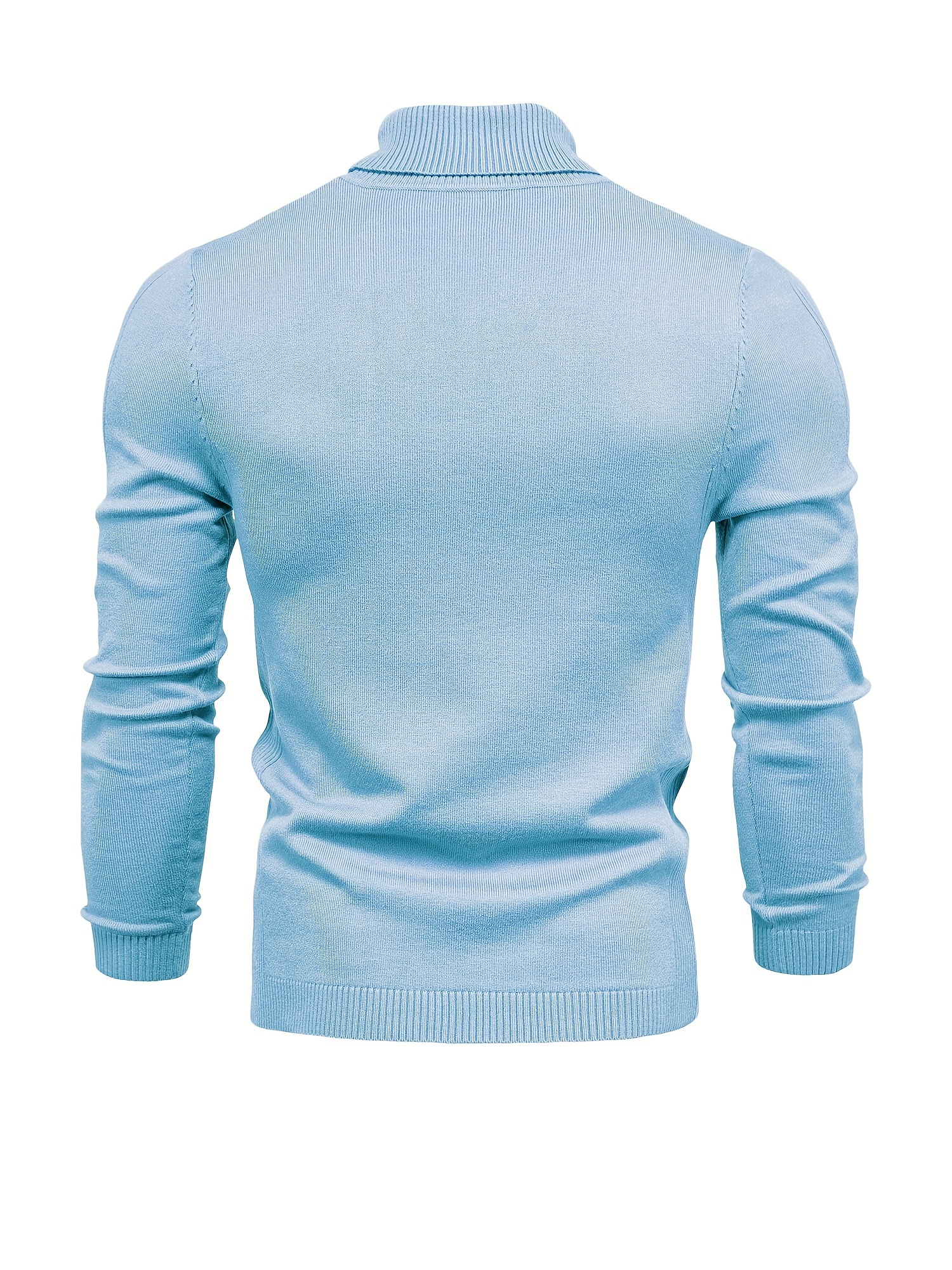 all match best sellers autumn winter pullover men solid turtleneck sweaters details 34