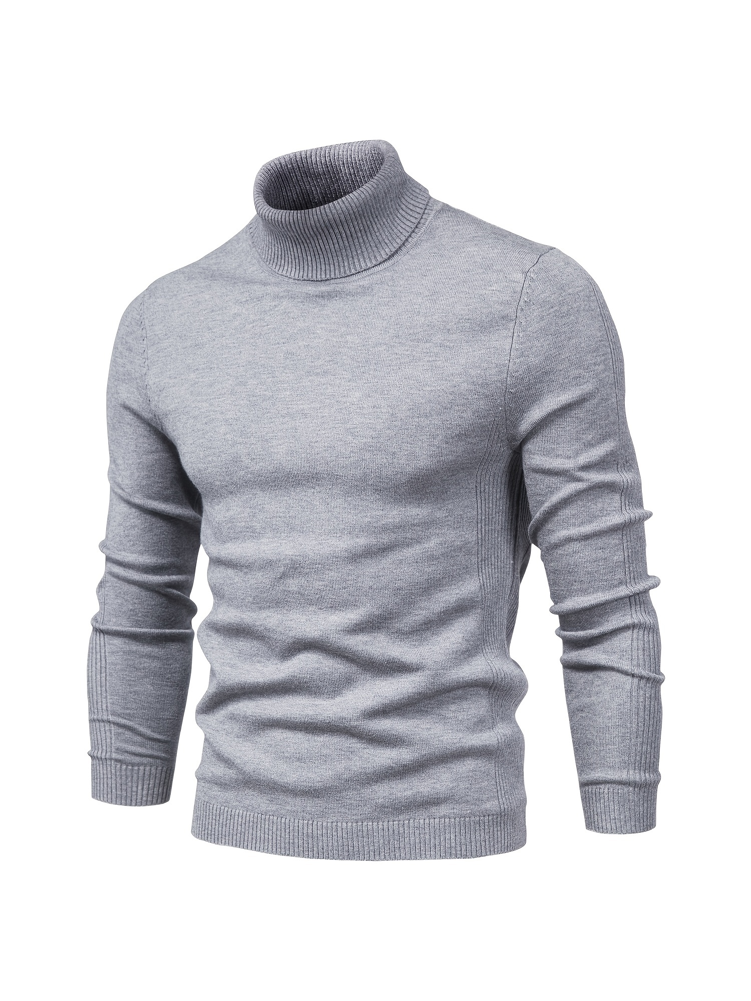 all match best sellers autumn winter pullover men solid turtleneck sweaters details 51