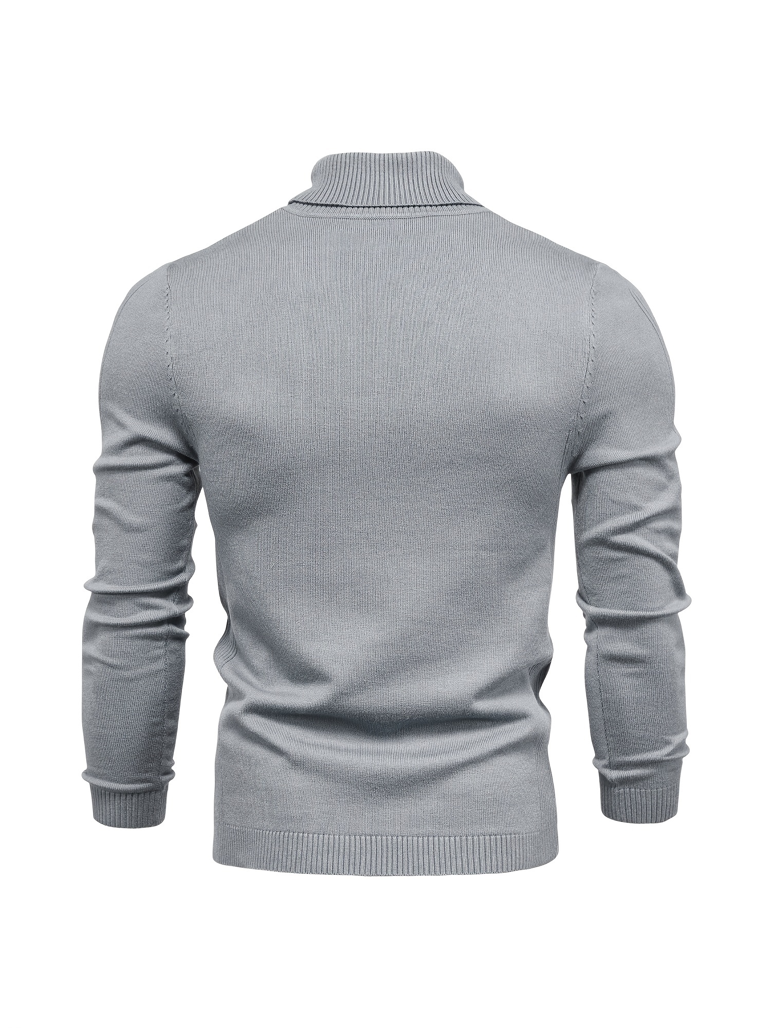 all match best sellers autumn winter pullover men solid turtleneck sweaters details 52