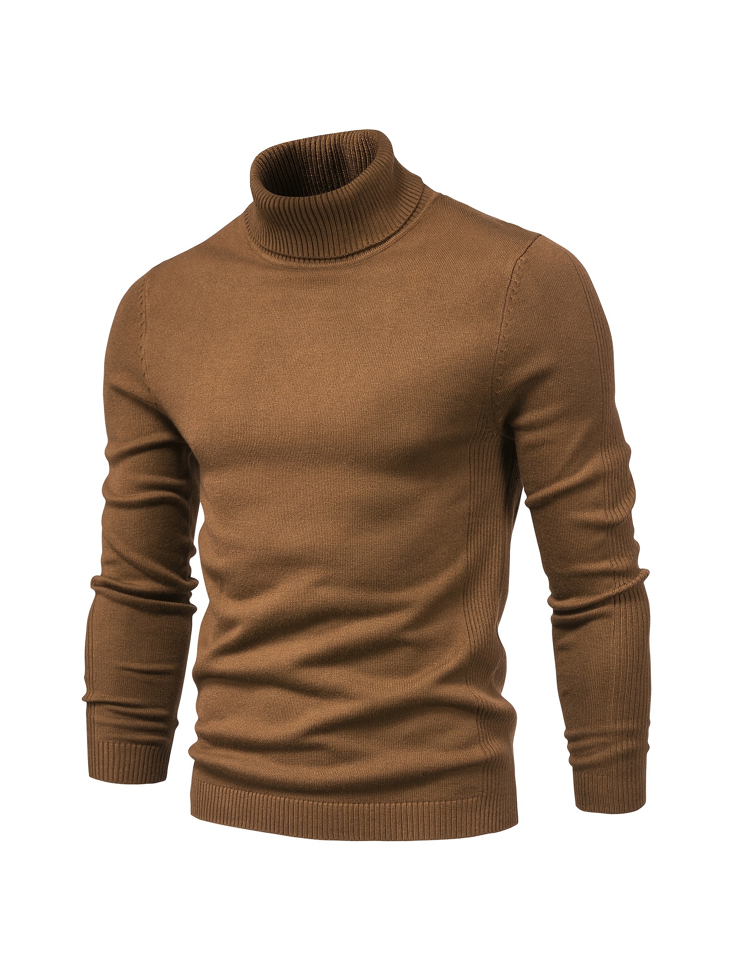 all match best sellers autumn winter pullover men solid turtleneck sweaters details 58