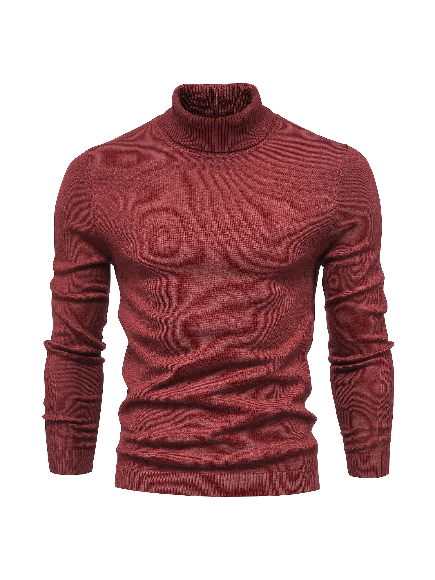 all match best sellers autumn winter pullover men solid turtleneck sweaters details 61