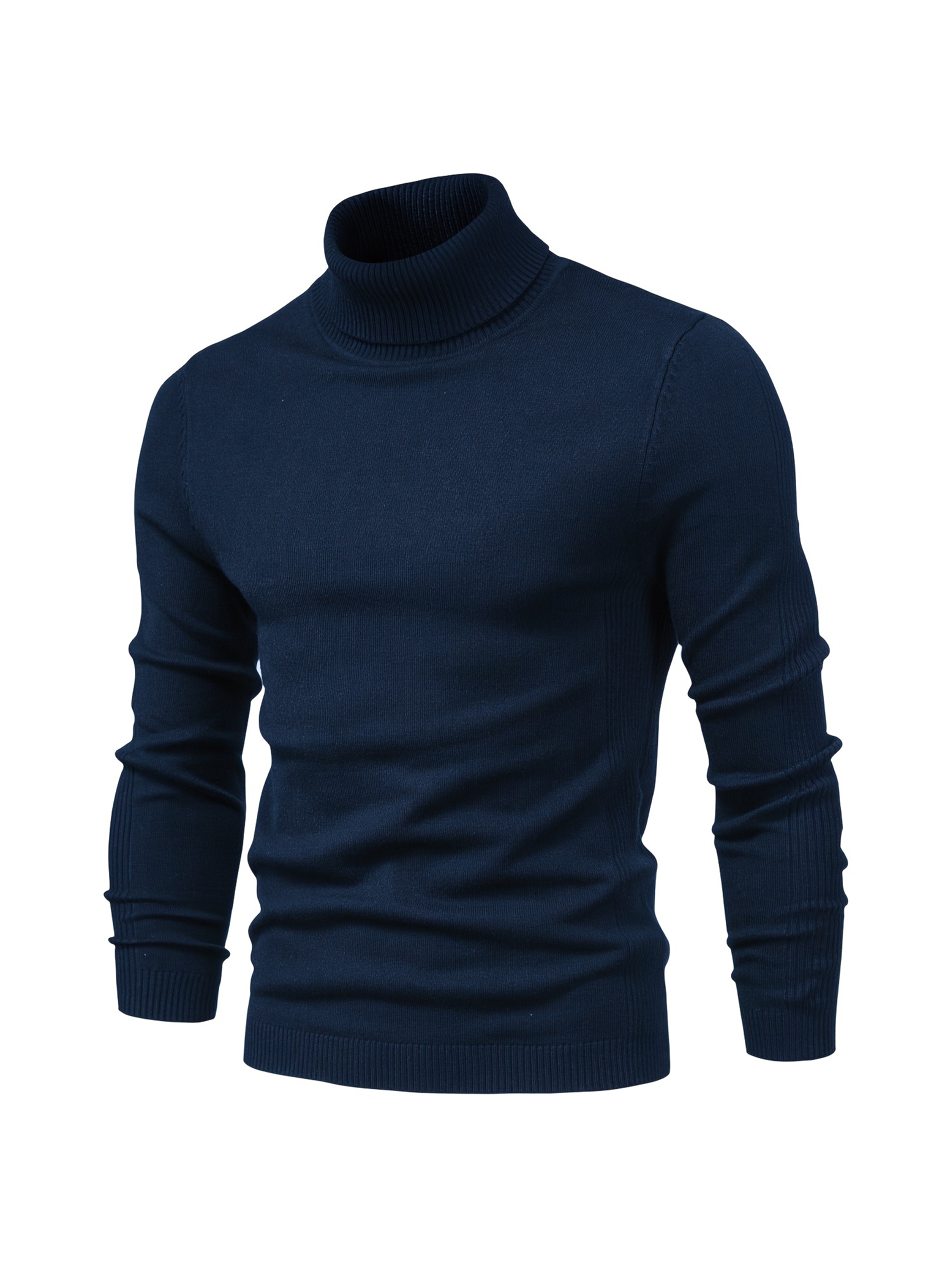 all match best sellers autumn winter pullover men solid turtleneck sweaters details 85