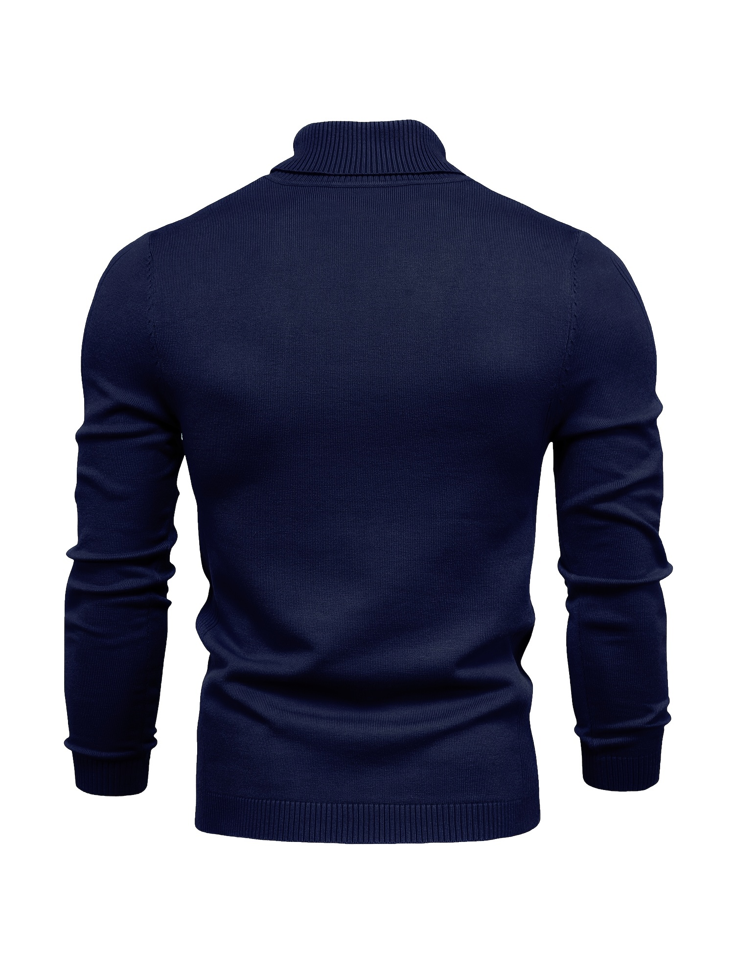 all match best sellers autumn winter pullover men solid turtleneck sweaters details 91